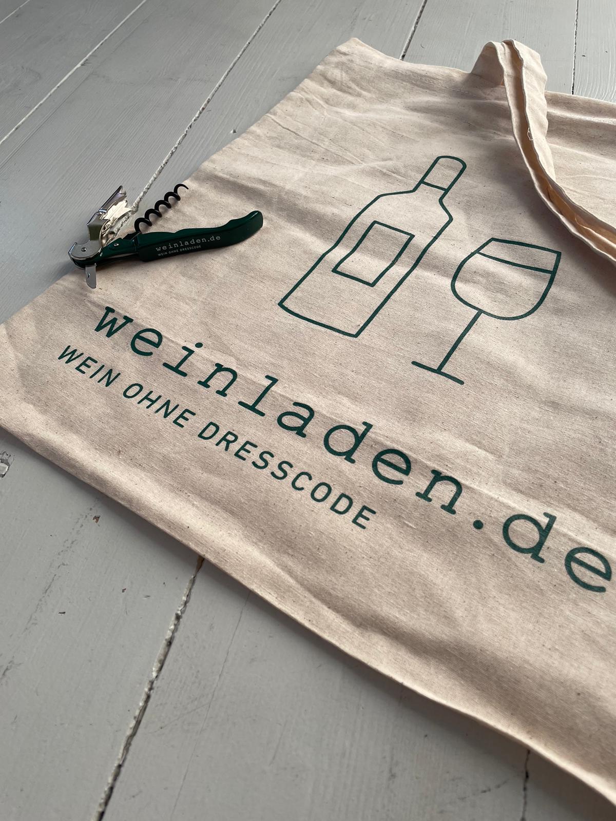 Weinladenbeutel und Pulltap's Kellnermesser im Set