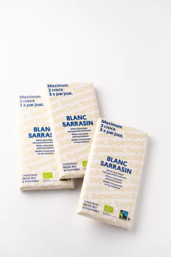 Superchoc White chocolate with puffed buckwheat 70g