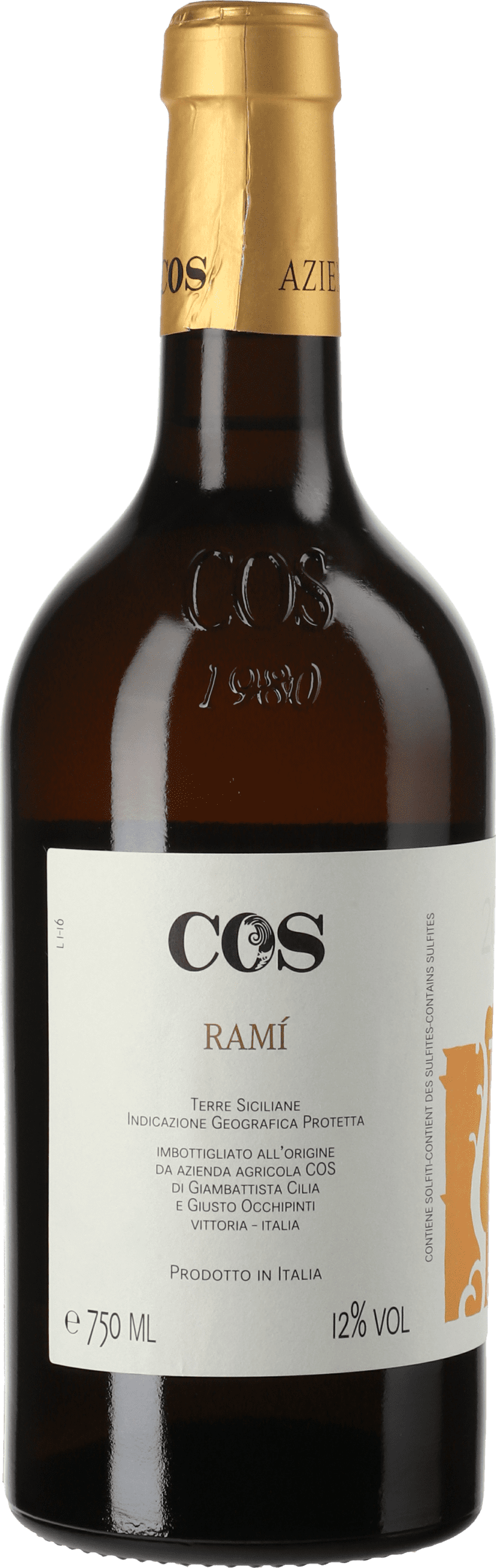 2023 COS - Azienda Agricola Rami weiss - BIO
