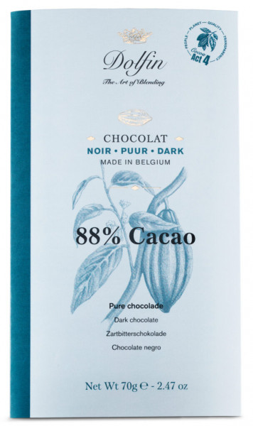 Dolfin »88 % Cacao« Tafel Schokolade